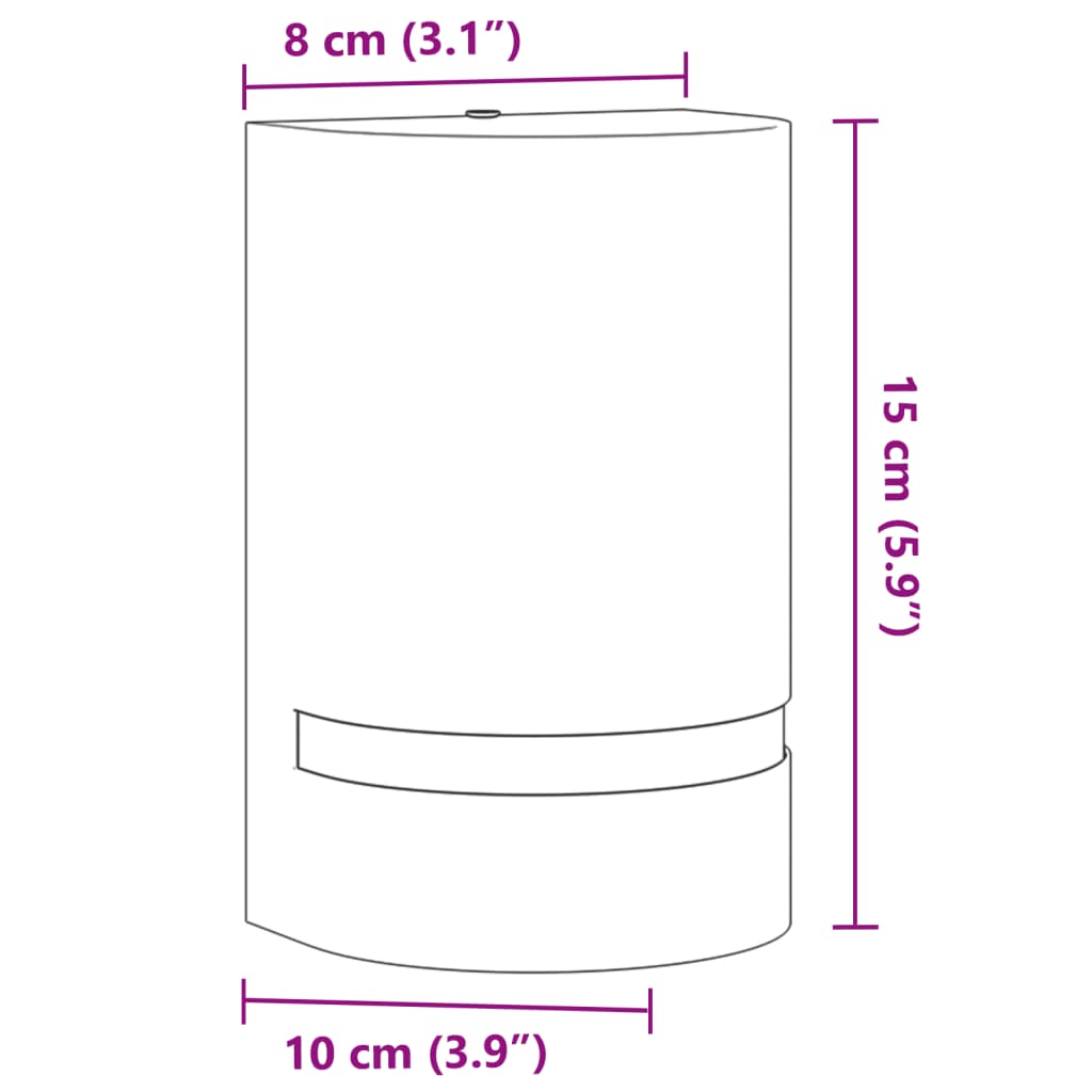 vidaXL Buitenwandlamp gegoten aluminium zwart
