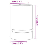 vidaXL Buitenwandlamp gegoten aluminium zwart