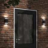 vidaXL Buitenwandlamp gegoten aluminium zwart