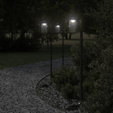 vidaXL Vloerlamp voor buiten 60 cm roestvrij staal zwart