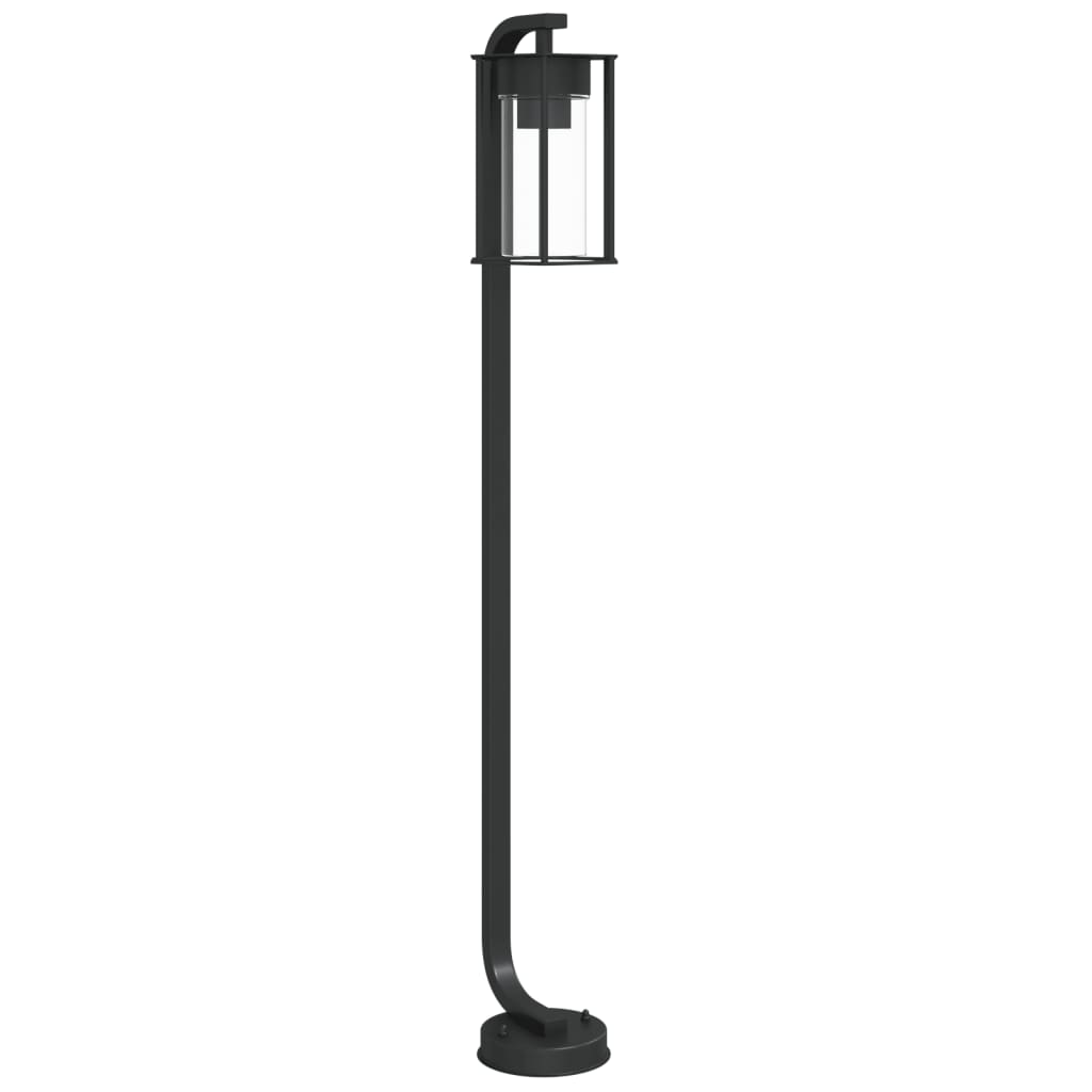 vidaXL Vloerlamp voor buiten 60 cm roestvrij staal zwart
