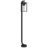 vidaXL Vloerlamp voor buiten 60 cm roestvrij staal zwart