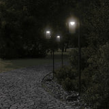 vidaXL Vloerlamp voor buiten 60 cm roestvrij staal zwart