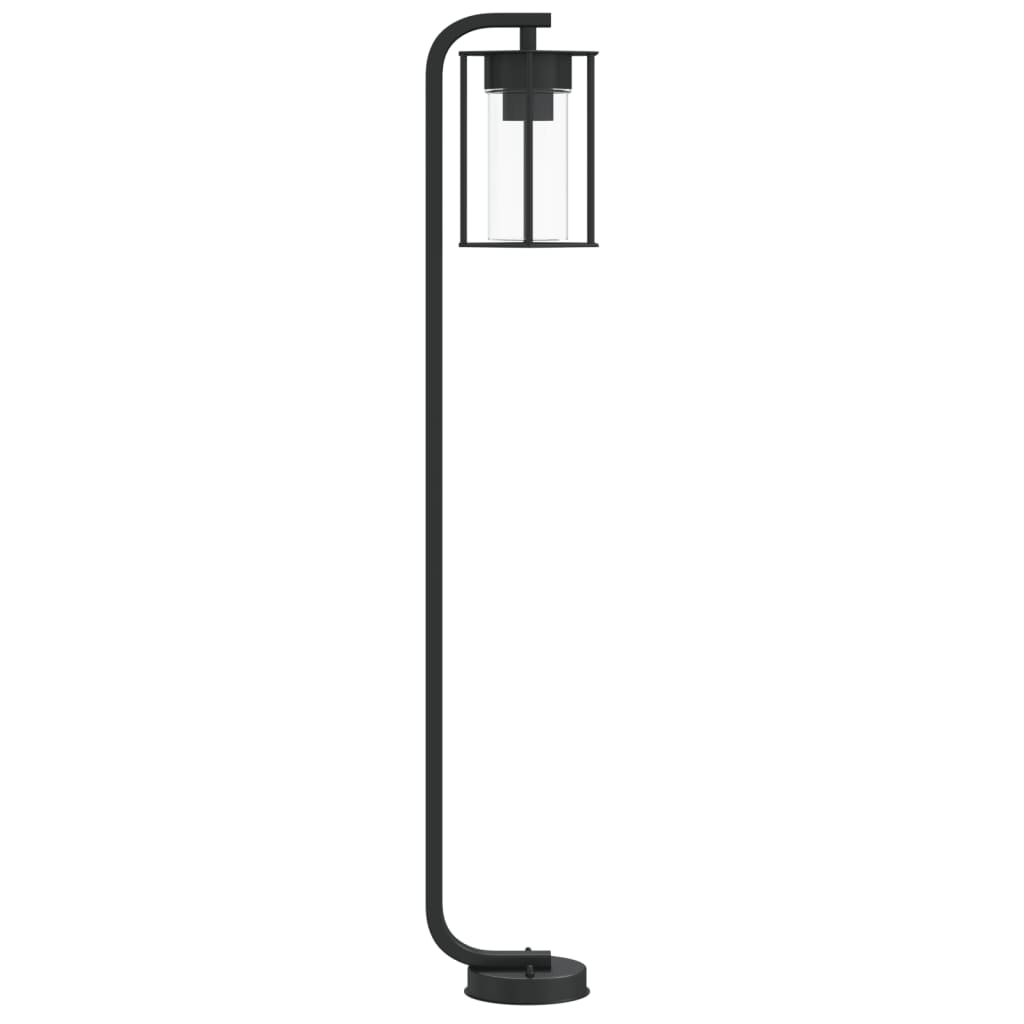 vidaXL Vloerlamp voor buiten 60 cm roestvrij staal zwart