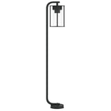 vidaXL Vloerlamp voor buiten 60 cm roestvrij staal zwart