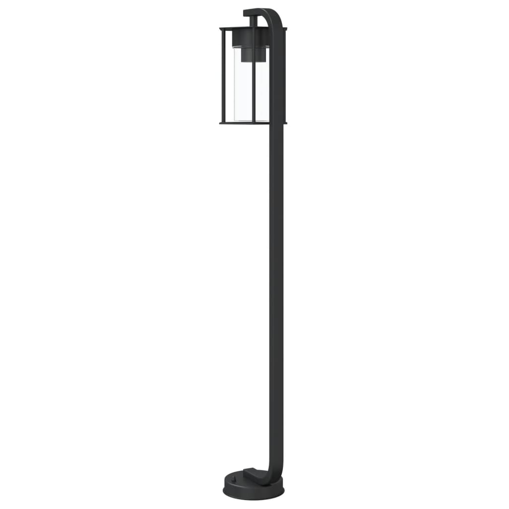 vidaXL Vloerlamp voor buiten 60 cm roestvrij staal zwart