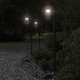 vidaXL Vloerlamp voor buiten 60 cm roestvrij staal zwart