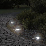 vidaXL Outdoor Ground Light Round 10.5x10.5 cm Die-cast Aluminium Black