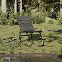 vidaXL Fishing Chair with Adjustable Mud Feet Foldable Green