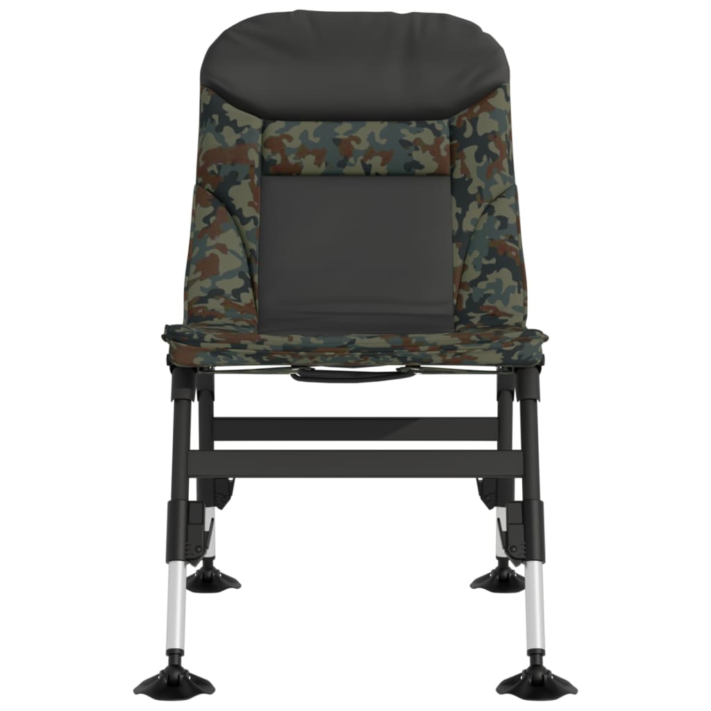 vidaXL Fishing Chair with Adjustable Mud Feet Foldable Green