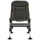 vidaXL Fishing Chair with Adjustable Mud Feet Foldable Green