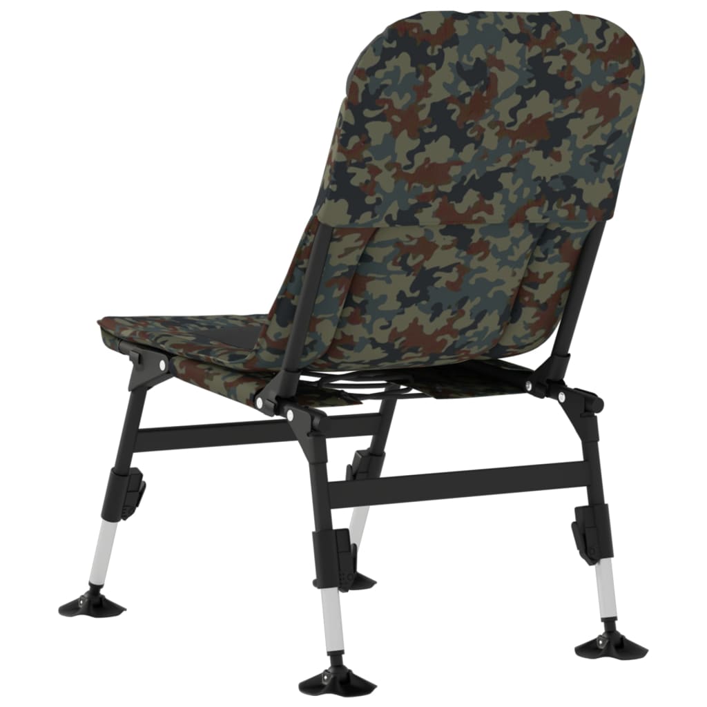 vidaXL Fishing Chair with Adjustable Mud Feet Foldable Green