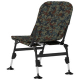 vidaXL Fishing Chair with Adjustable Mud Feet Foldable Green