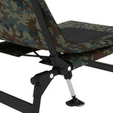 vidaXL Fishing Chair with Adjustable Mud Feet Foldable Green
