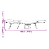 vidaXL Visbed met verstelbare modderpoten inklapbaar groen