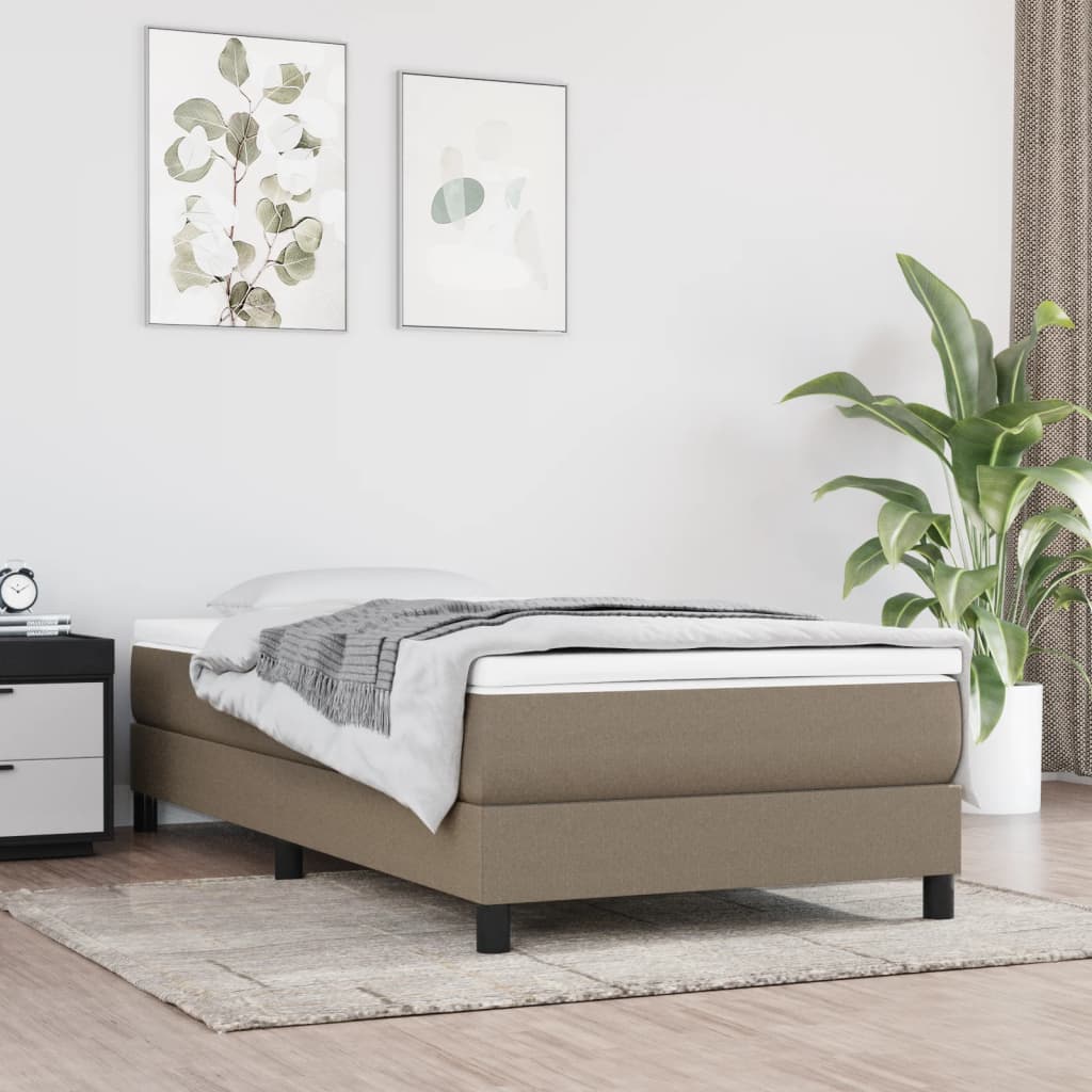 vidaXL Pocketveringmatras medium 80x200x20 cm stof lichtgrijs