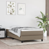 vidaXL Pocketveringmatras medium 80x200x20 cm stof lichtgrijs