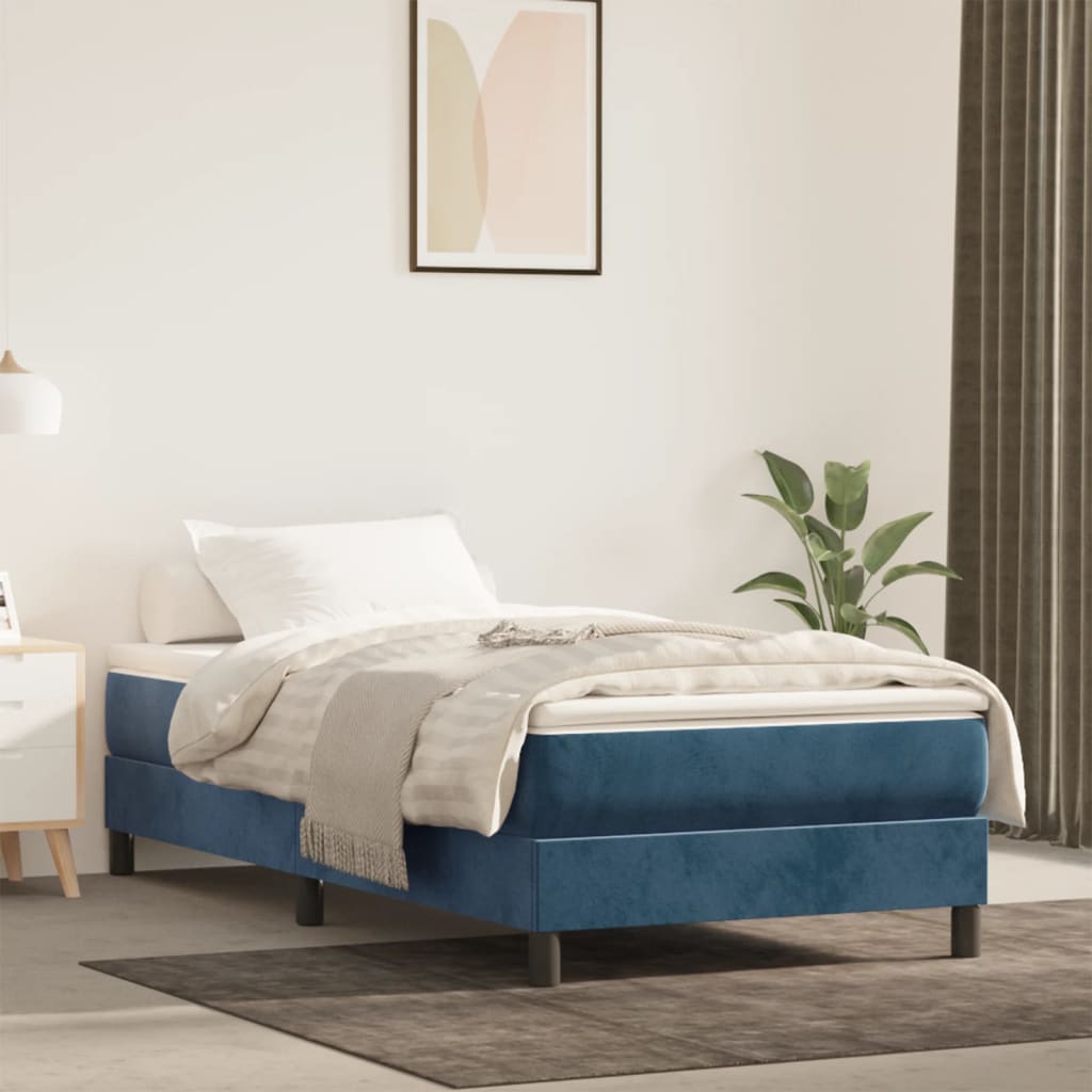 vidaXL Pocketveringmatras medium 80x200x20 cm fluweel lichtgrijs