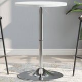 vidaXL Bar Table 60x60x90 cm Engineered Wood and Chromed Steel Black