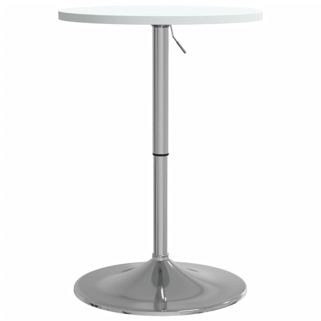 vidaXL Bar Table 60x60x90 cm Engineered Wood and Chromed Steel Black