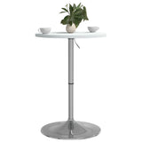 vidaXL Bar Table 60x60x90 cm Engineered Wood and Chromed Steel Black