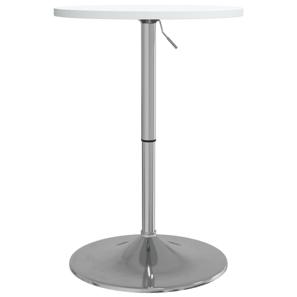 vidaXL Bar Table 60x60x90 cm Engineered Wood and Chromed Steel Black