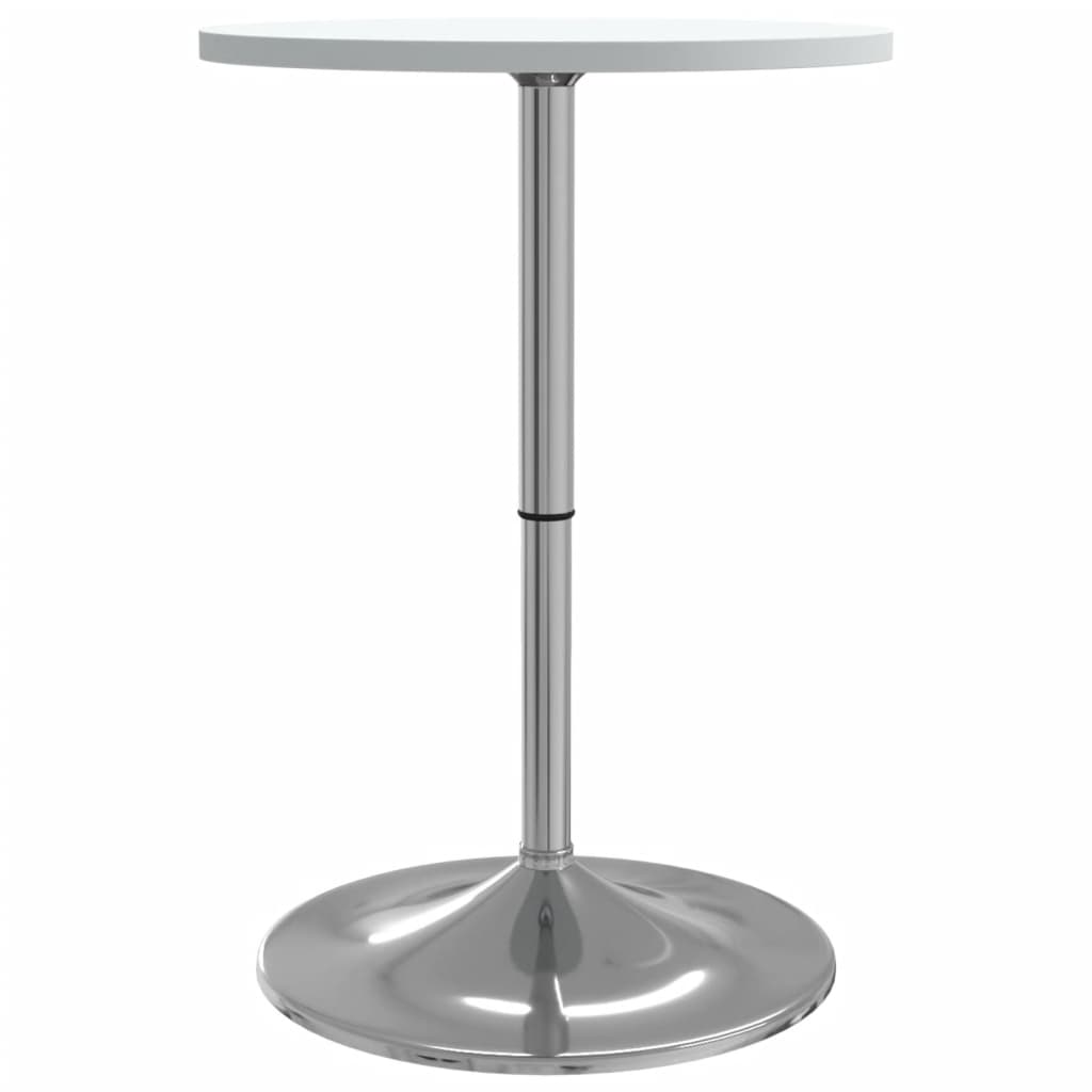 vidaXL Bar Table 60x60x90 cm Engineered Wood and Chromed Steel Black