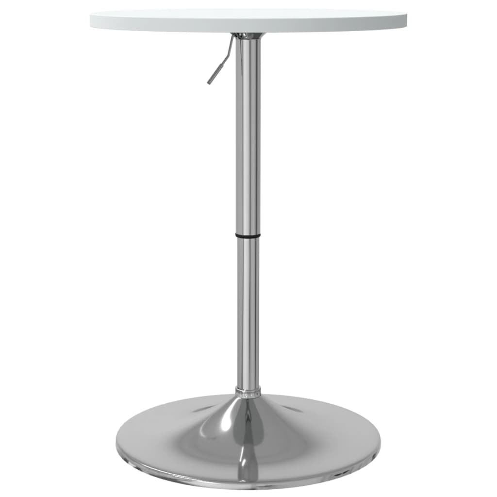 vidaXL Bar Table 60x60x90 cm Engineered Wood and Chromed Steel Black