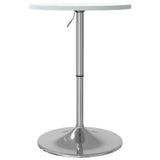 vidaXL Bar Table 60x60x90 cm Engineered Wood and Chromed Steel Black