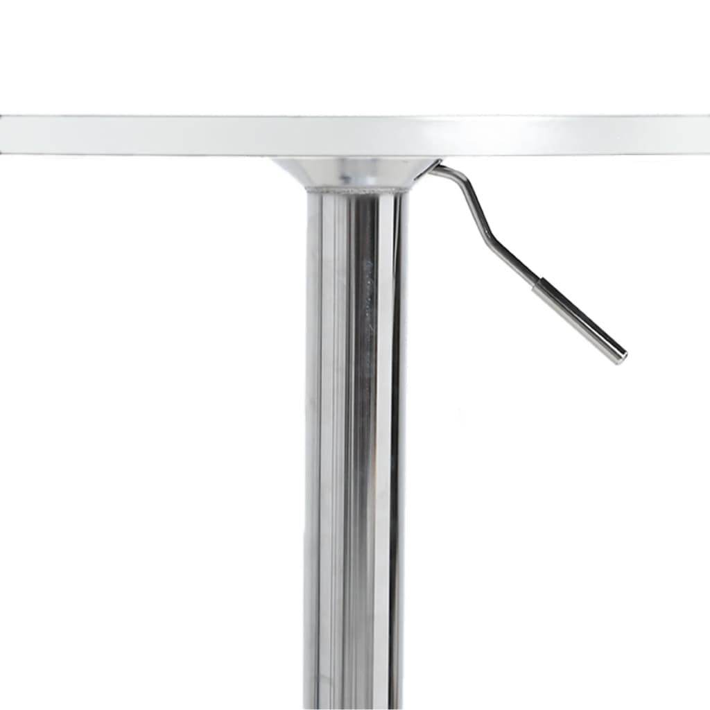 vidaXL Bar Table 60x60x90 cm Engineered Wood and Chromed Steel Black
