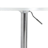 vidaXL Bar Table 60x60x90 cm Engineered Wood and Chromed Steel Black
