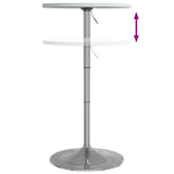 vidaXL Bar Table 60x60x90 cm Engineered Wood and Chromed Steel Black