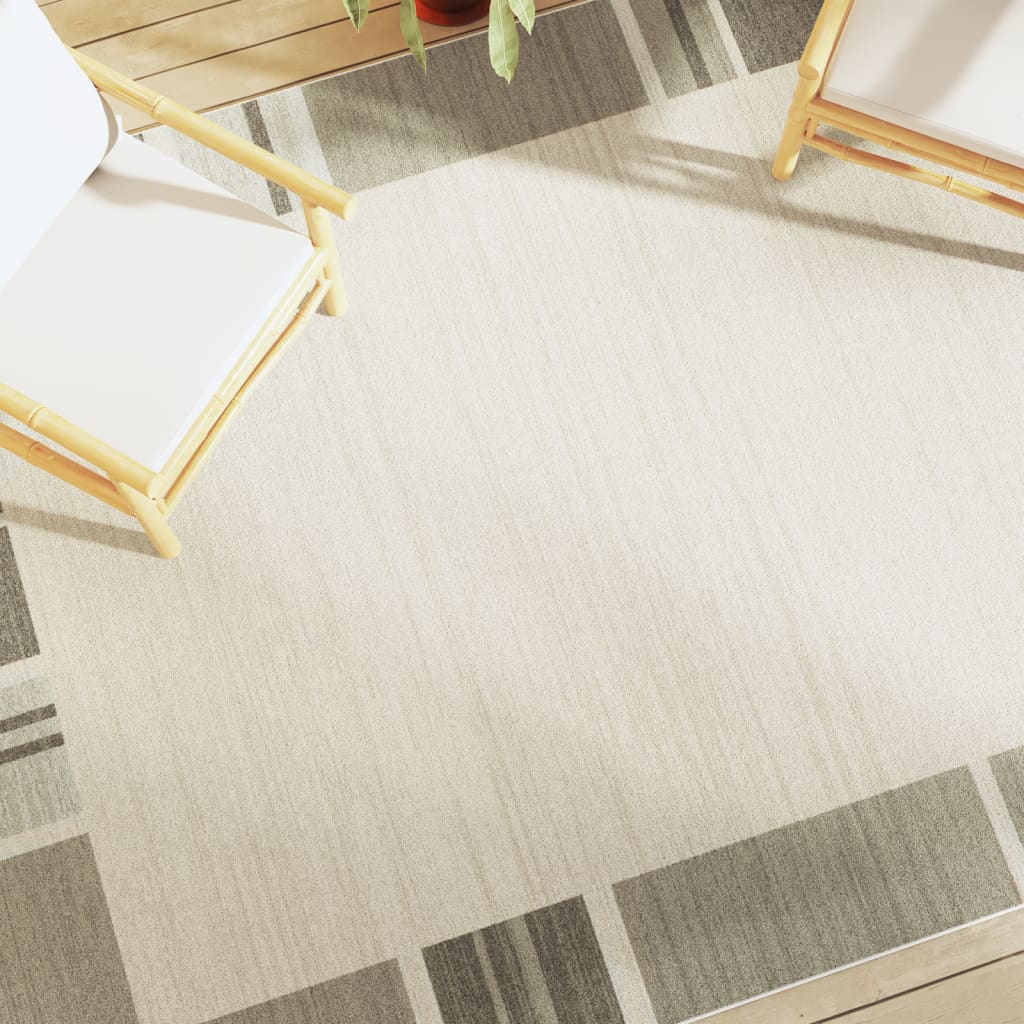 vidaXL Indoor Outdoor Low-Pile Rug 190x300 cm Multicolour