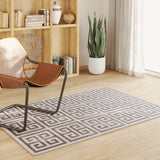 vidaXL Indoor Outdoor Low-Pile Rug 190x300 cm Multicolour