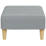 vidaXL Voetenbank 77x55x31 cm stof lichtgrijs