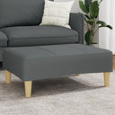 vidaXL Footstool 77x55x31 cm fabric light grey