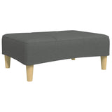 vidaXL Footstool 77x55x31 cm fabric light grey