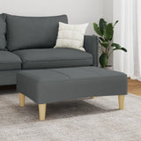 vidaXL Footstool 77x55x31 cm fabric light grey