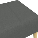 vidaXL Footstool 77x55x31 cm fabric light grey