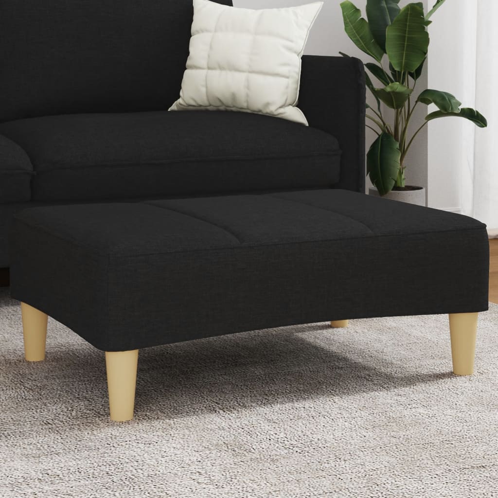 vidaXL Footstool 77x55x31 cm fabric light grey