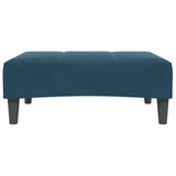 vidaXL Voetenbank 77x55x31 cm fluweel blauw