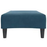 vidaXL Voetenbank 77x55x31 cm fluweel blauw