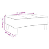 vidaXL Voetenbank 77x55x31 cm fluweel blauw
