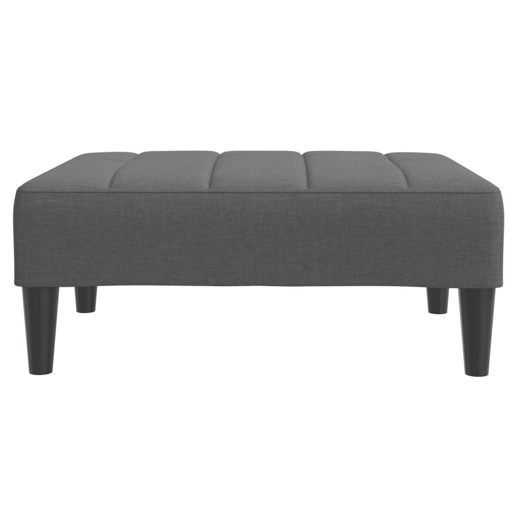 vidaXL Voetenbank 77x55x31 cm stof lichtgrijs