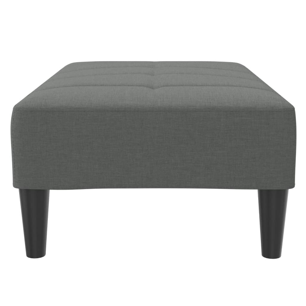 vidaXL Voetenbank 77x55x31 cm stof lichtgrijs