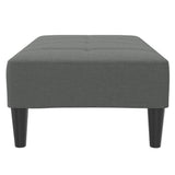 vidaXL Voetenbank 77x55x31 cm stof lichtgrijs