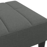 vidaXL Voetenbank 77x55x31 cm stof lichtgrijs