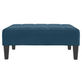 vidaXL Voetenbank 77x55x31 cm fluweel blauw