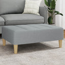 vidaXL Ottoman 77x55x31 cm fabric dark grey