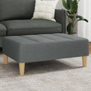 vidaXL Ottoman 77x55x31 cm fabric dark grey